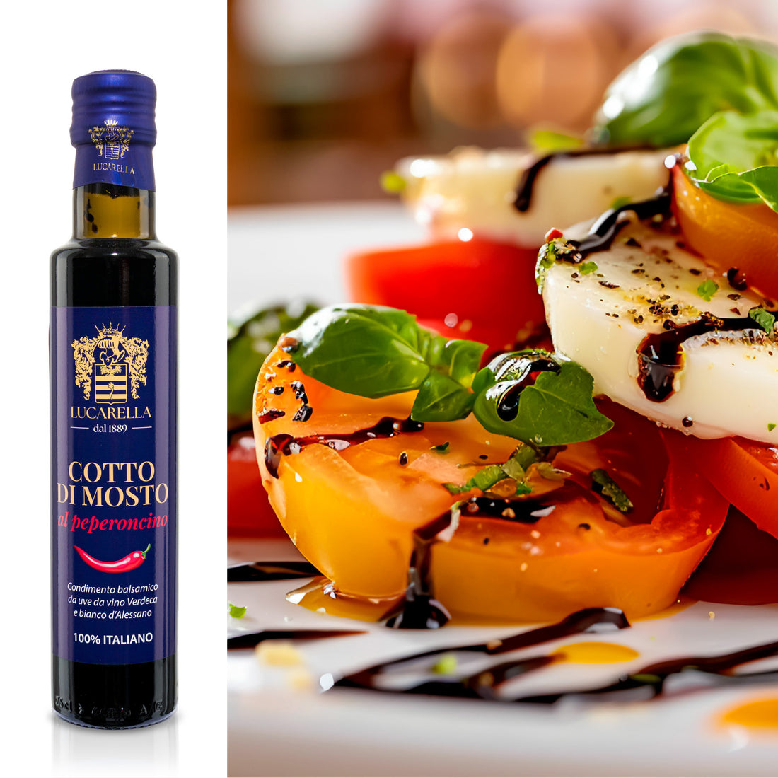 Cotto di mosto al peperoncino da 250 ml, condimento balsamico