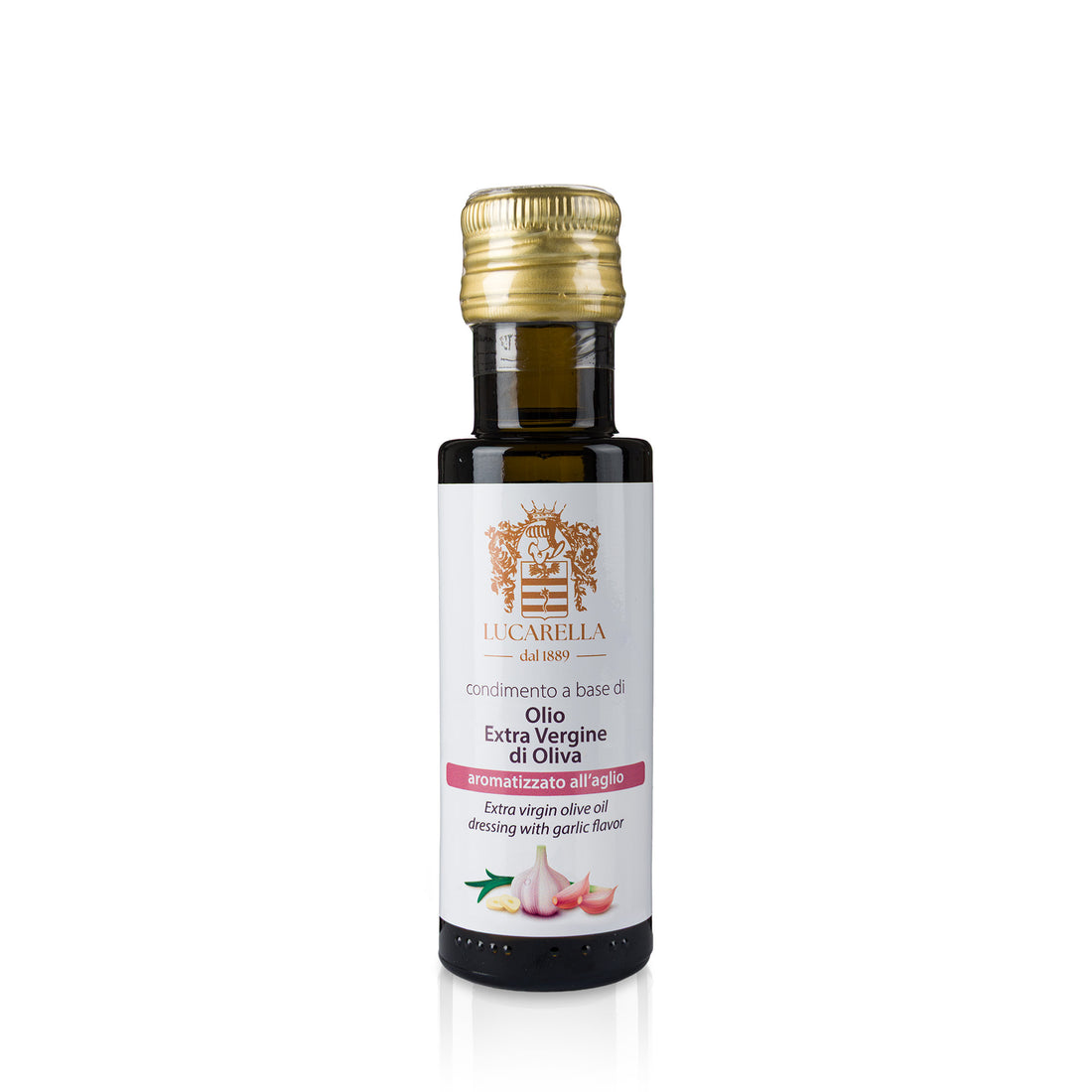 Condimento Olio Extra Vergine di oliva aromatizzato all'aglio