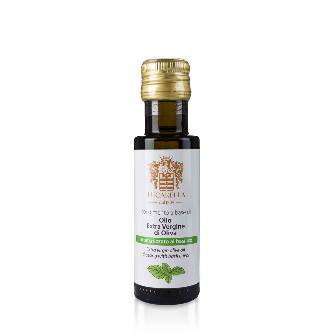 Olio Extra Vergine di oliva aromatizzato al basilico