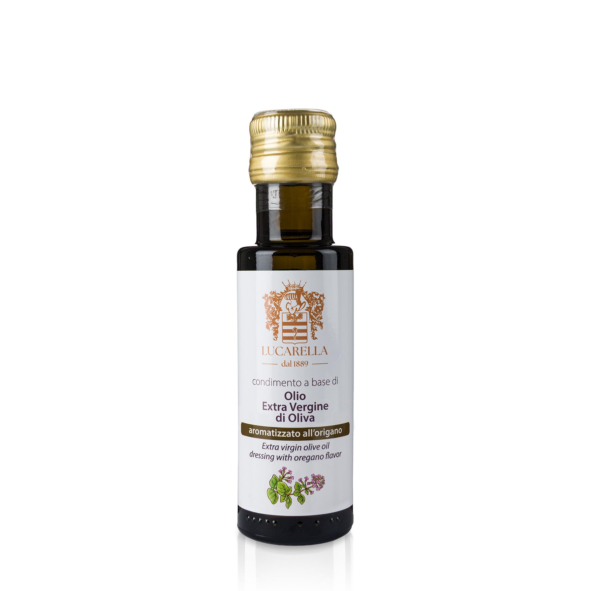 Condimento Olio Extra Vergine di oliva aromatizzato all'origano