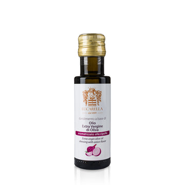 Condimento Olio Extra Vergine di oliva aromatizzato alla cipolla