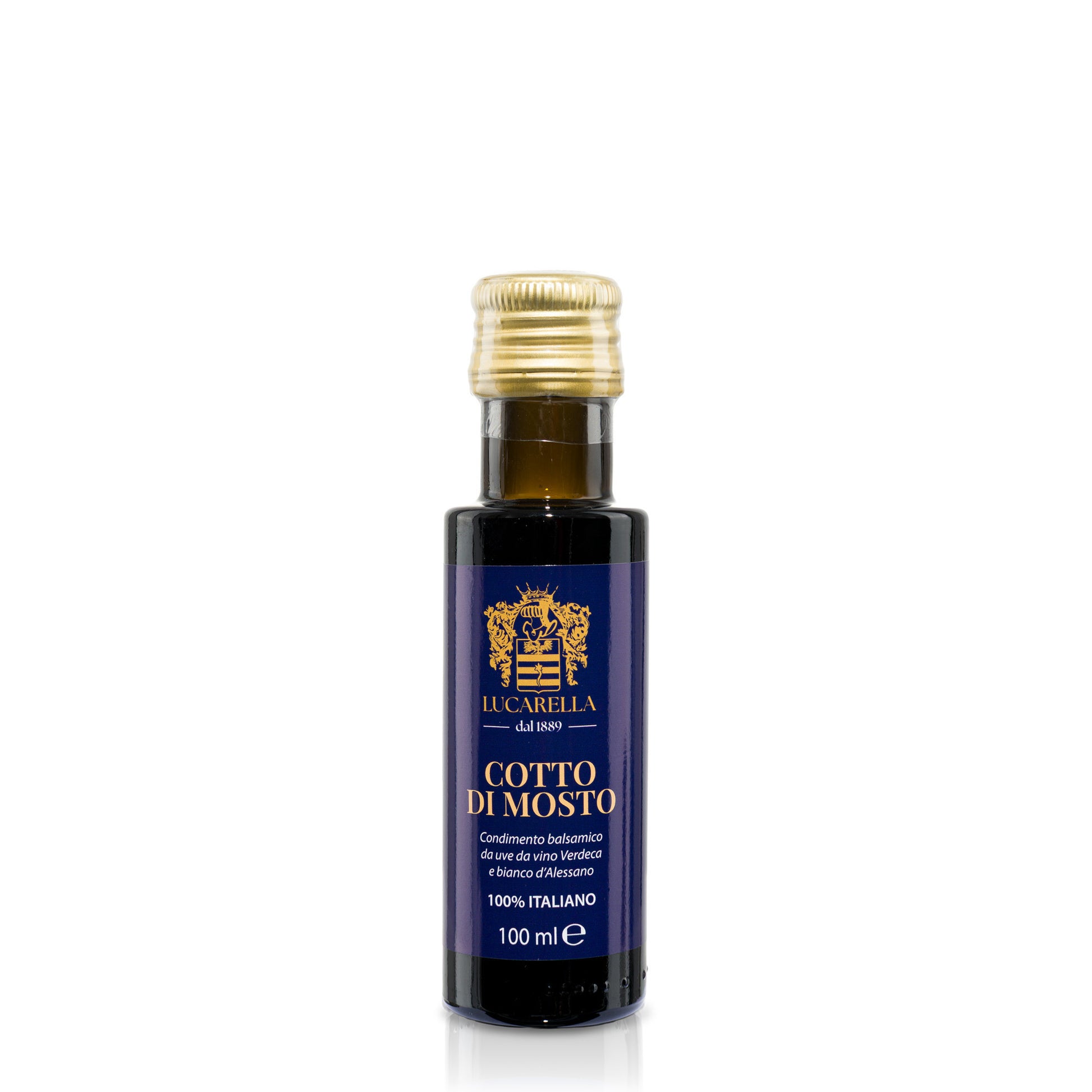 Cotto di Mosto da 100 ml  ottenuto dalla lenta cottura del mosto d'uva fino a ottenere una consistenza densa 