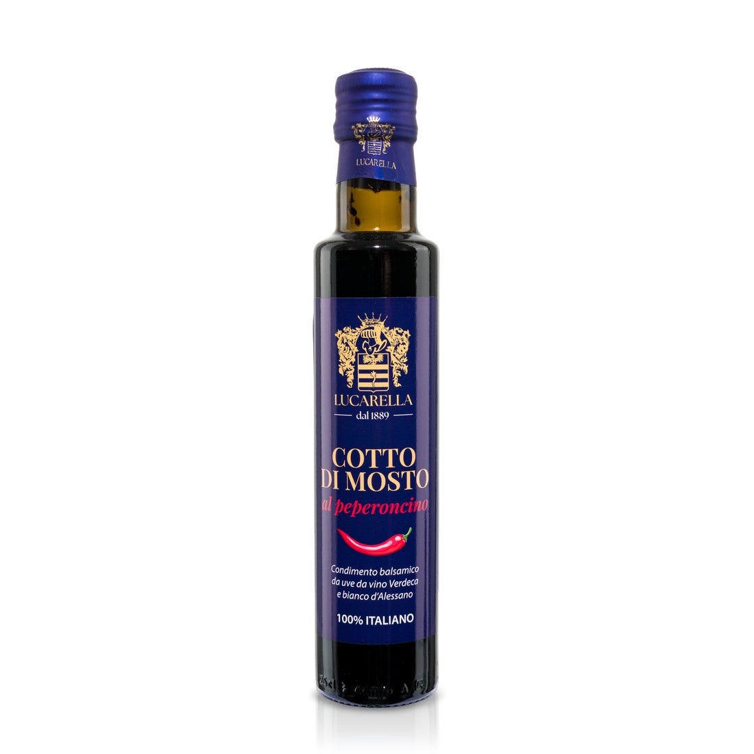 Cotto di mosto al peperoncino da 250 ml, condimento balsamico