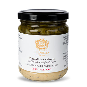 Purea di fave e cicorie all'olio extravergine di oliva 200 gr. - L'Acropoli di Puglia