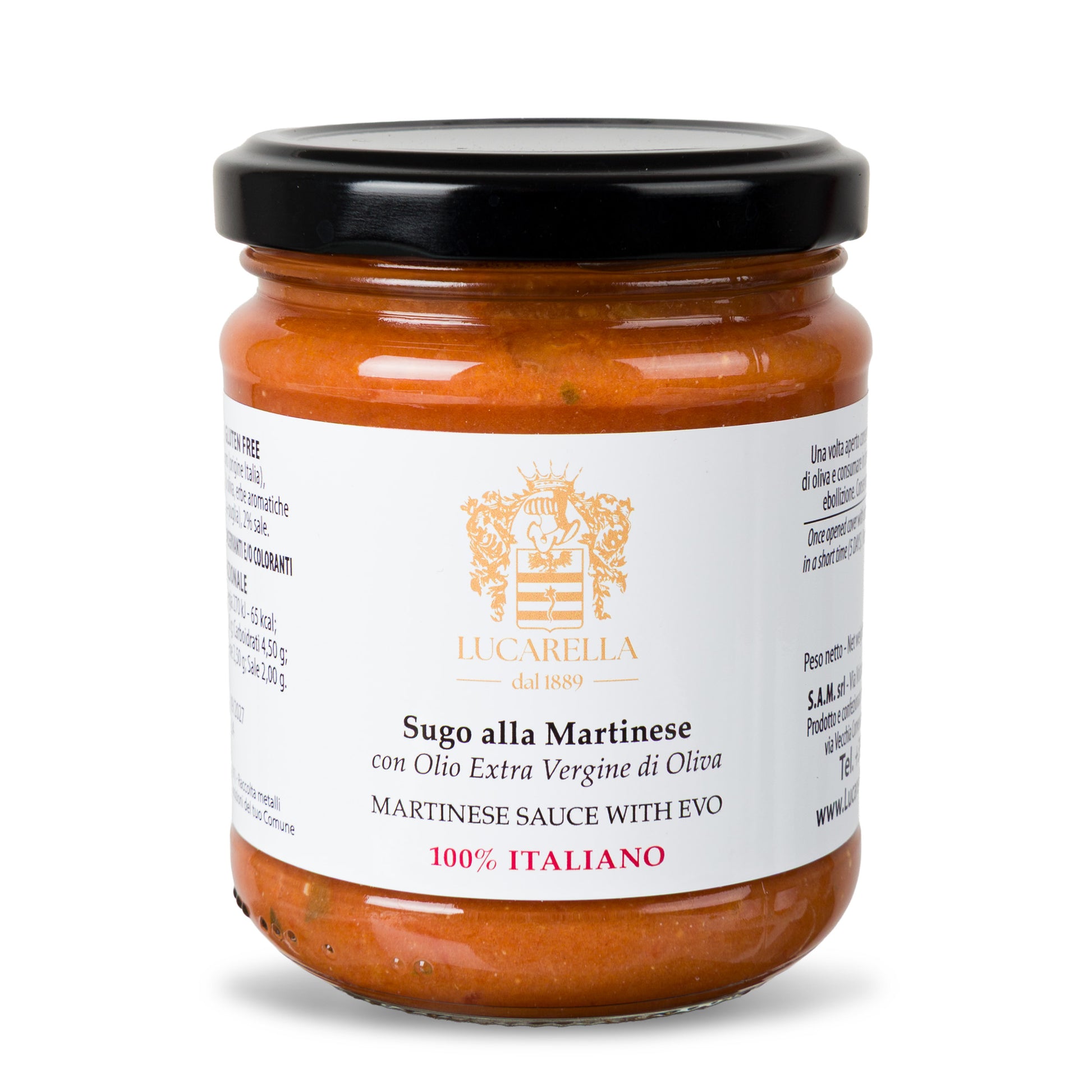 Sugo alla martinese con olio extravergine di oliva 200 gr. - L'Acropoli di Puglia