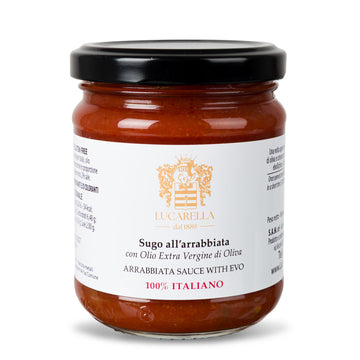 Sugo all'arrabbiata con olio extravergine di oliva 200 gr. - L'Acropoli di Puglia